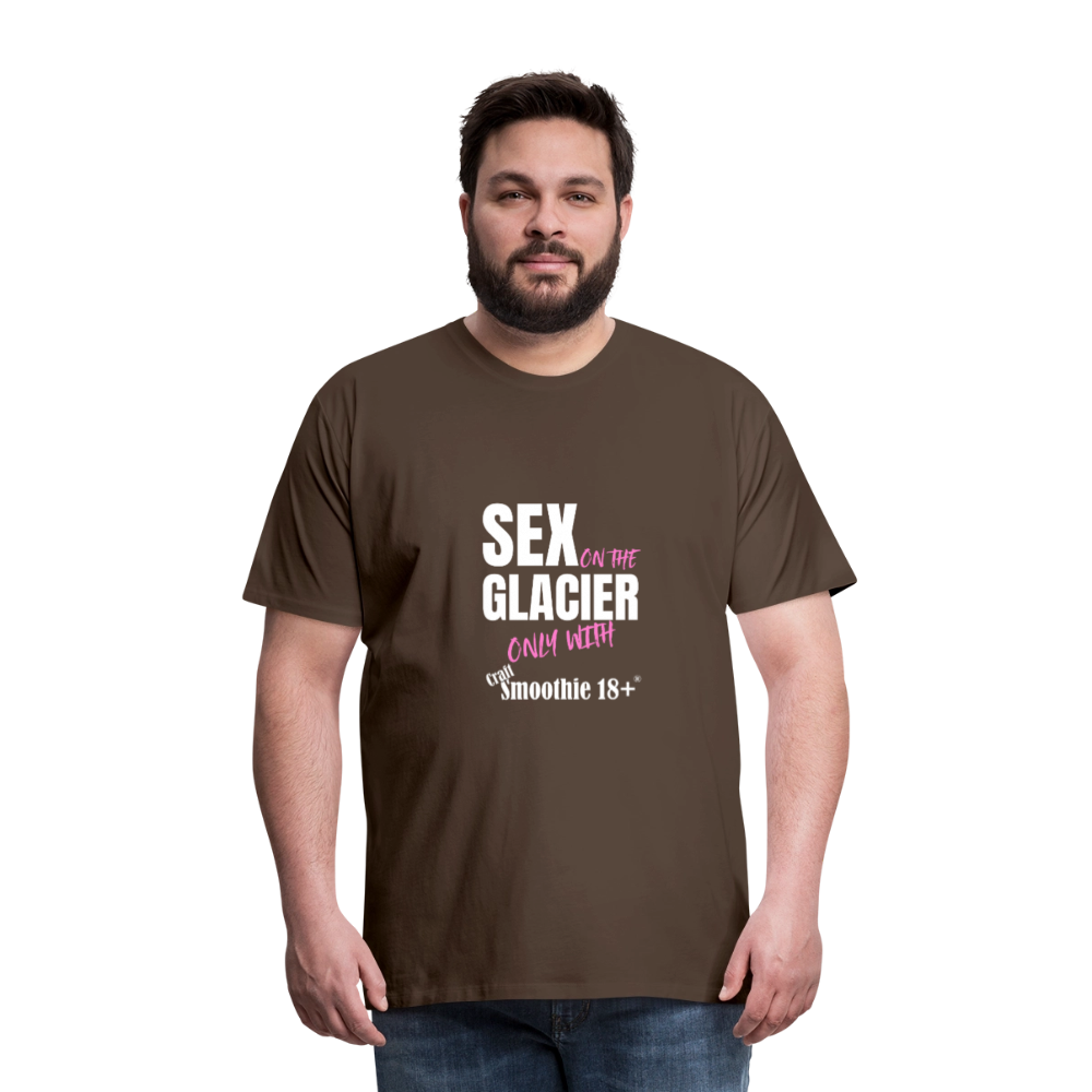 Sex on the Glacier - "Männer Premium T-Shirt" - Edelbraun