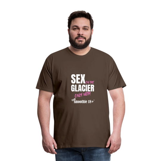 Sex on the Glacier - "Männer Premium T-Shirt" - Edelbraun