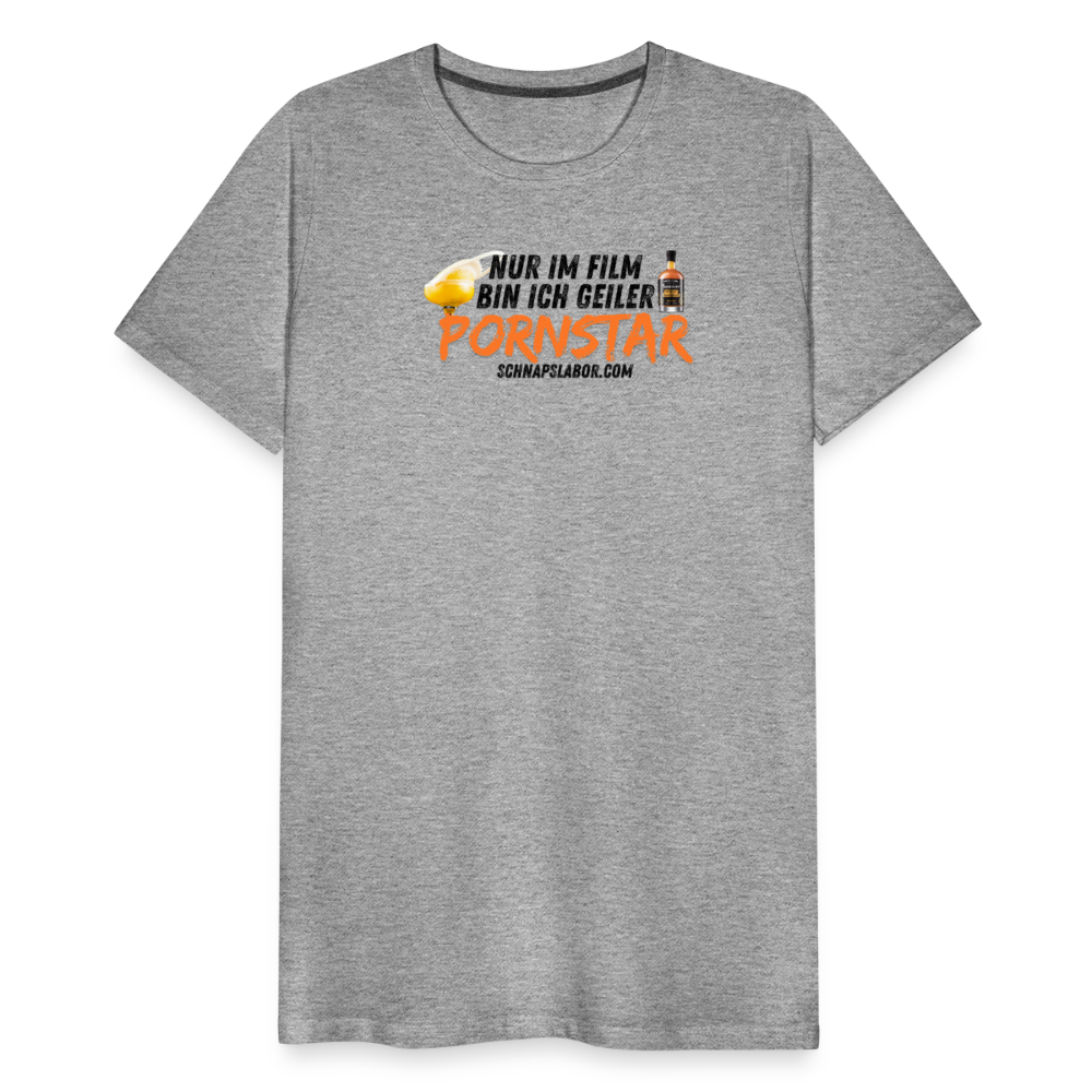 Männer Premium T-Shirt - Grau meliert