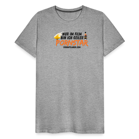 Männer Premium T-Shirt - Grau meliert