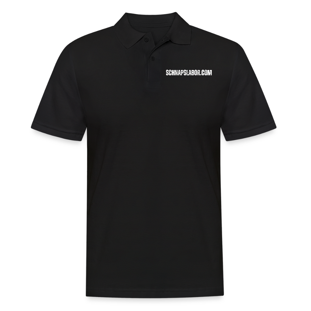Schnapslabor - Männer Poloshirt - Schwarz