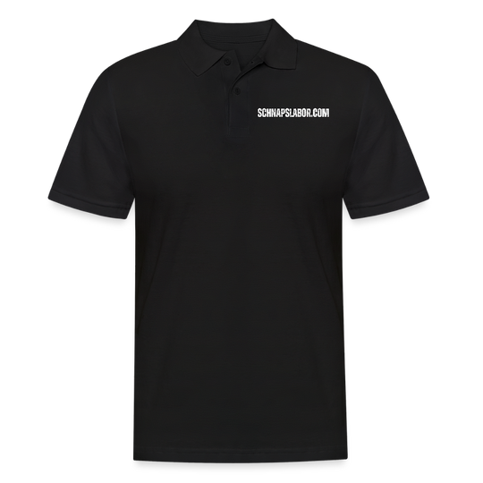 Schnapslabor - Männer Poloshirt - Schwarz