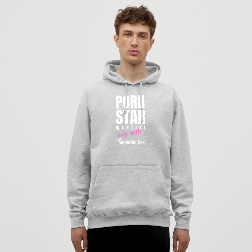 Pornstar Hoodie - "Unisex" - Hellgrau meliert