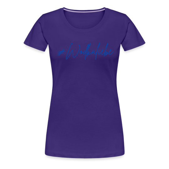 #Wodkaliebe - Frauen Premium T-Shirt - Lila