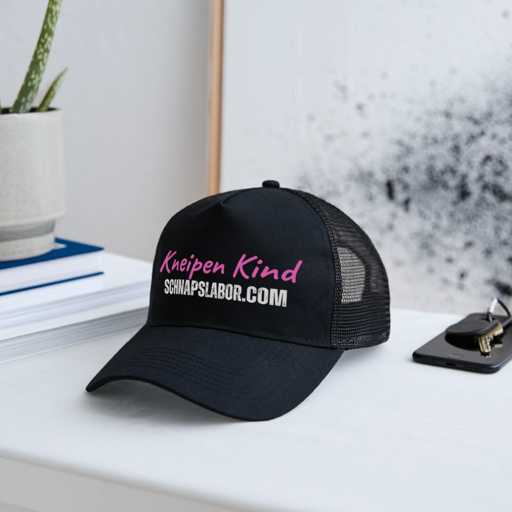 Kneipen Kind - Trucker Cap - Schwarz/Schwarz