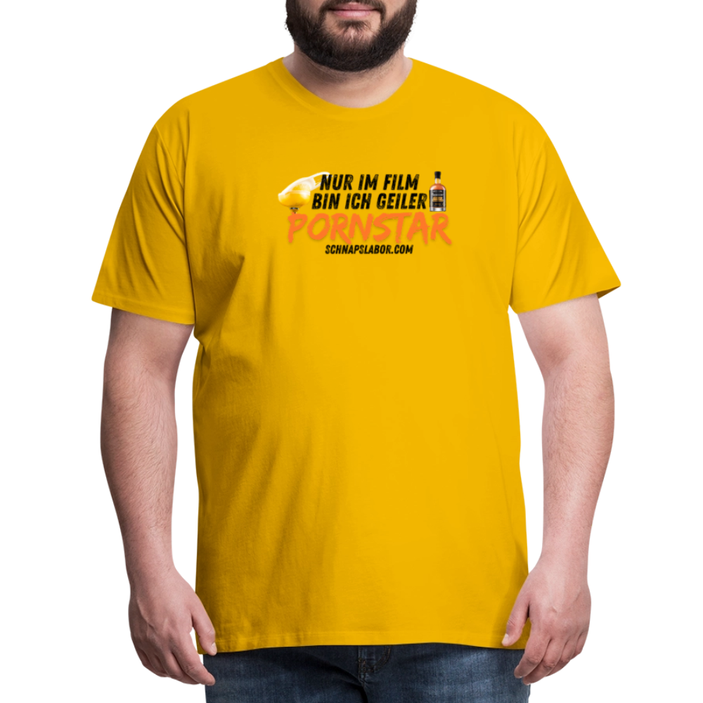 Männer Premium T-Shirt - Sonnengelb