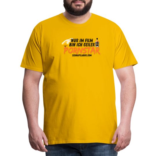 Männer Premium T-Shirt - Sonnengelb
