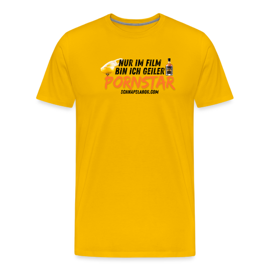 Männer Premium T-Shirt - Sonnengelb