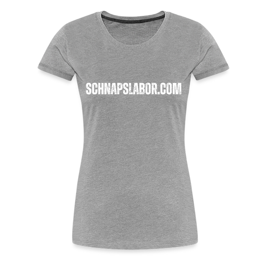 Schnapslabor - "Frauen Premium T-Shirt" - Grau meliert