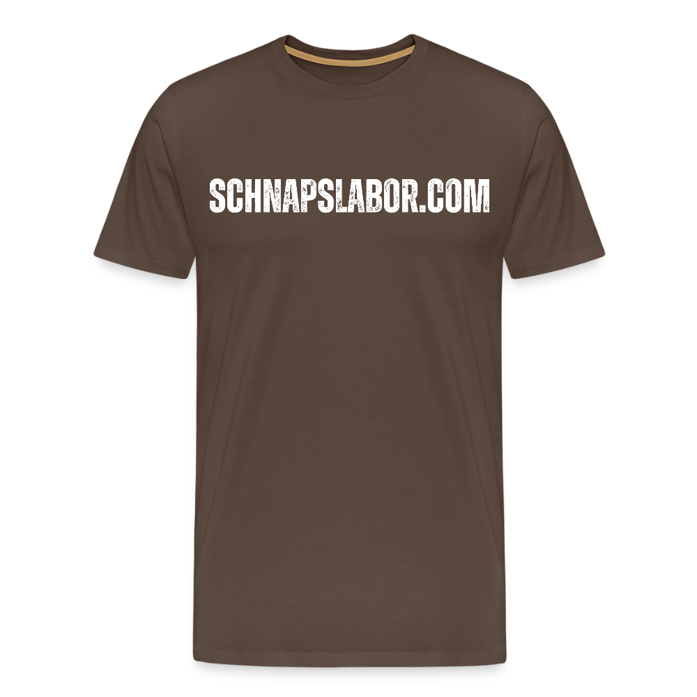Schnapslabor - Männer Premium T-Shirt - Edelbraun