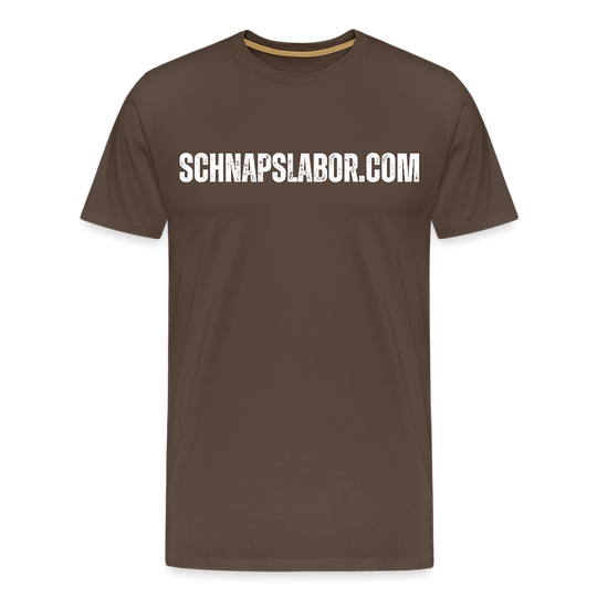 Schnapslabor - Männer Premium T-Shirt - Edelbraun