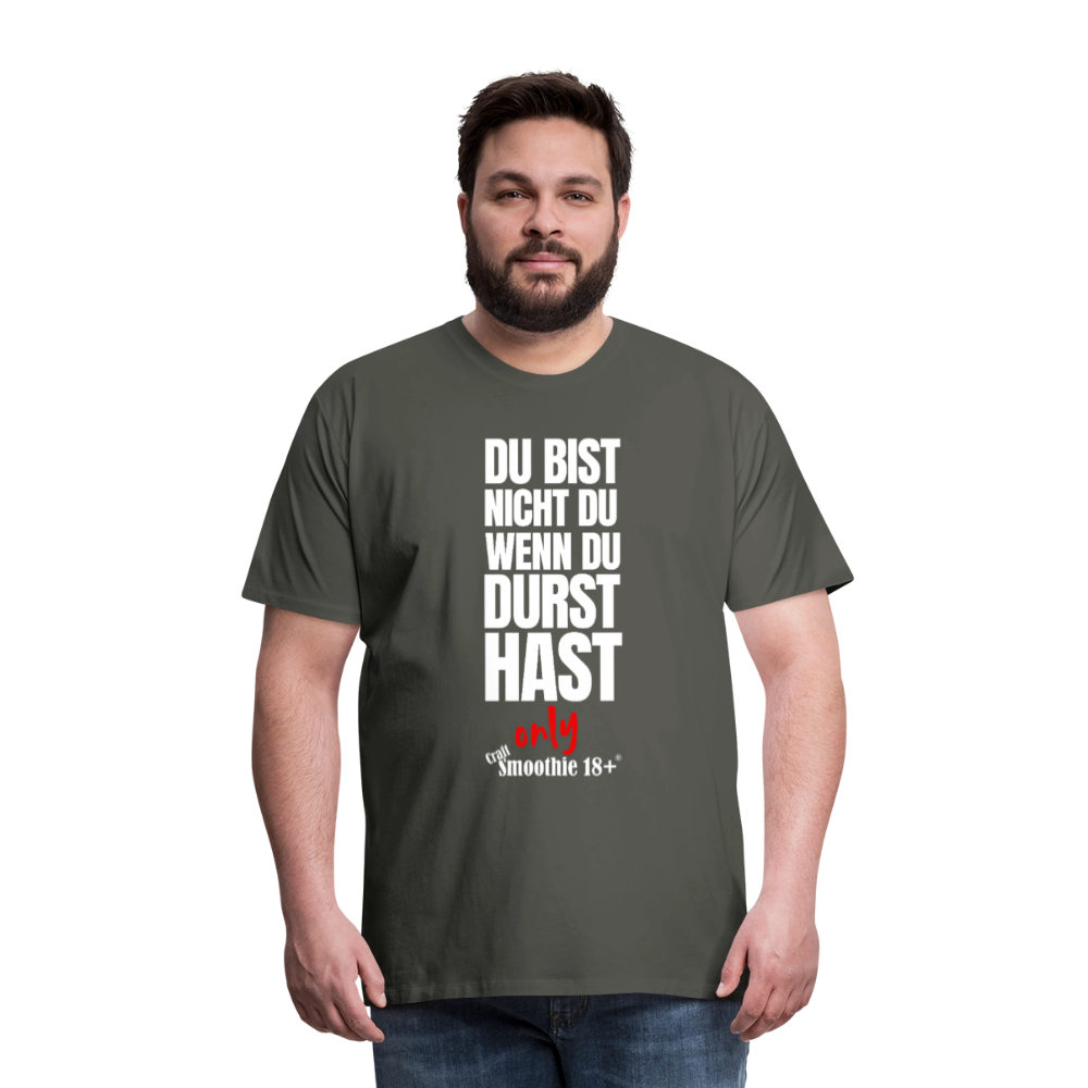 Du bist nicht Du - Männer Premium T-Shirt - Asphalt