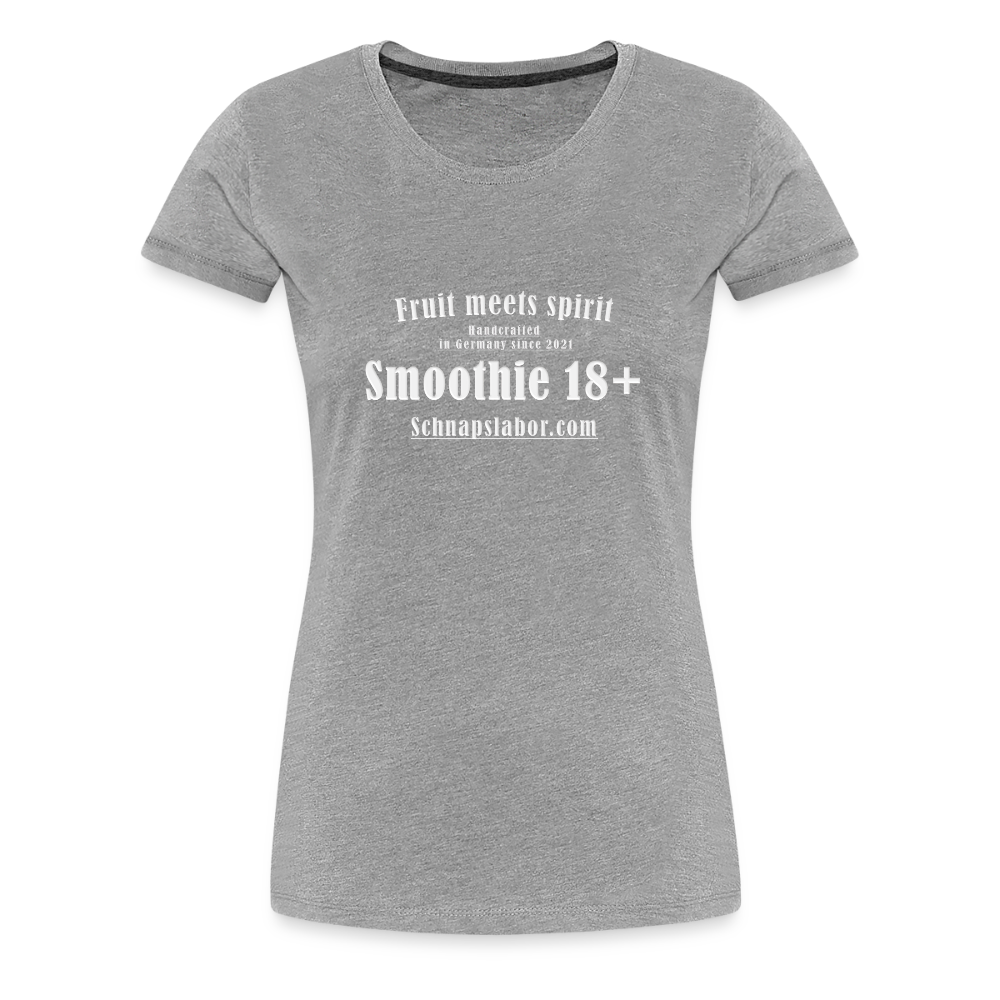 Fruit meets Spirit - "Frauen Premium T-Shirt" - Grau meliert
