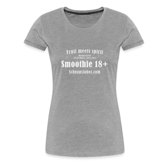 Fruit meets Spirit - "Frauen Premium T-Shirt" - Grau meliert