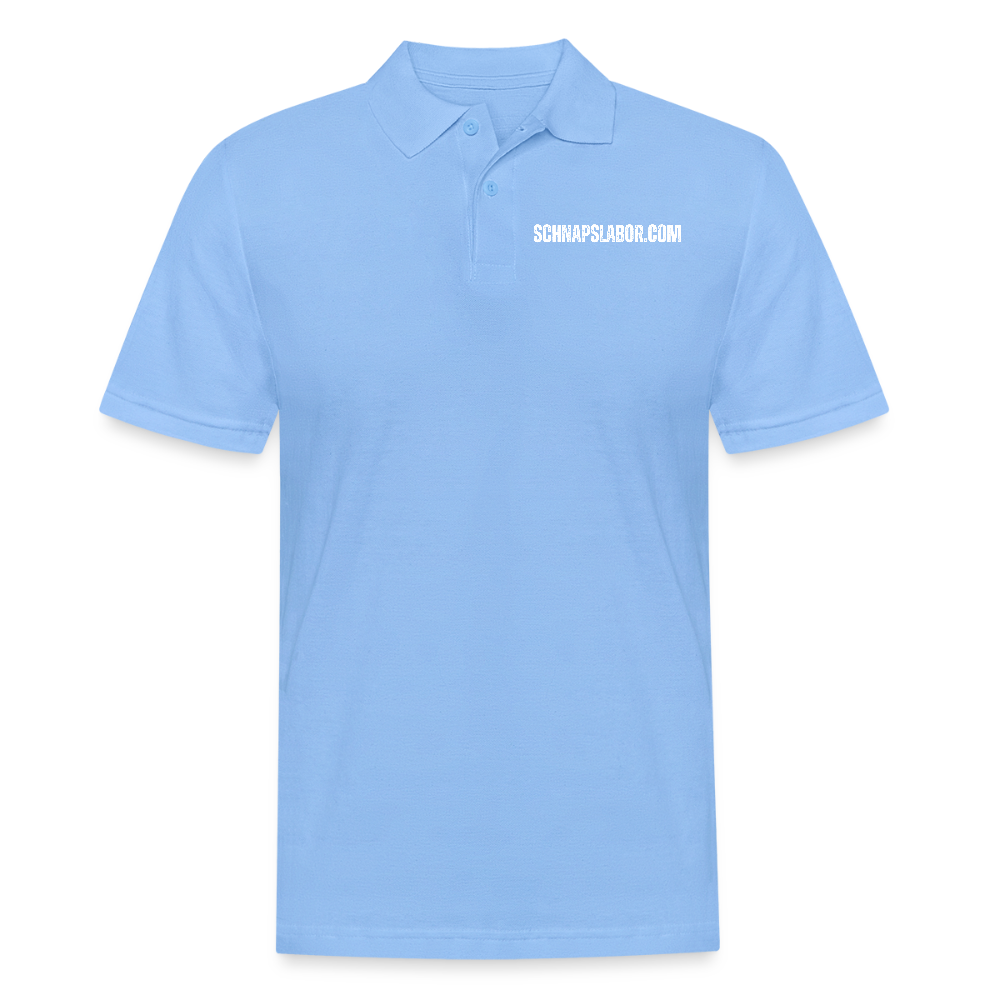 Schnapslabor - Männer Poloshirt - Himmelblau