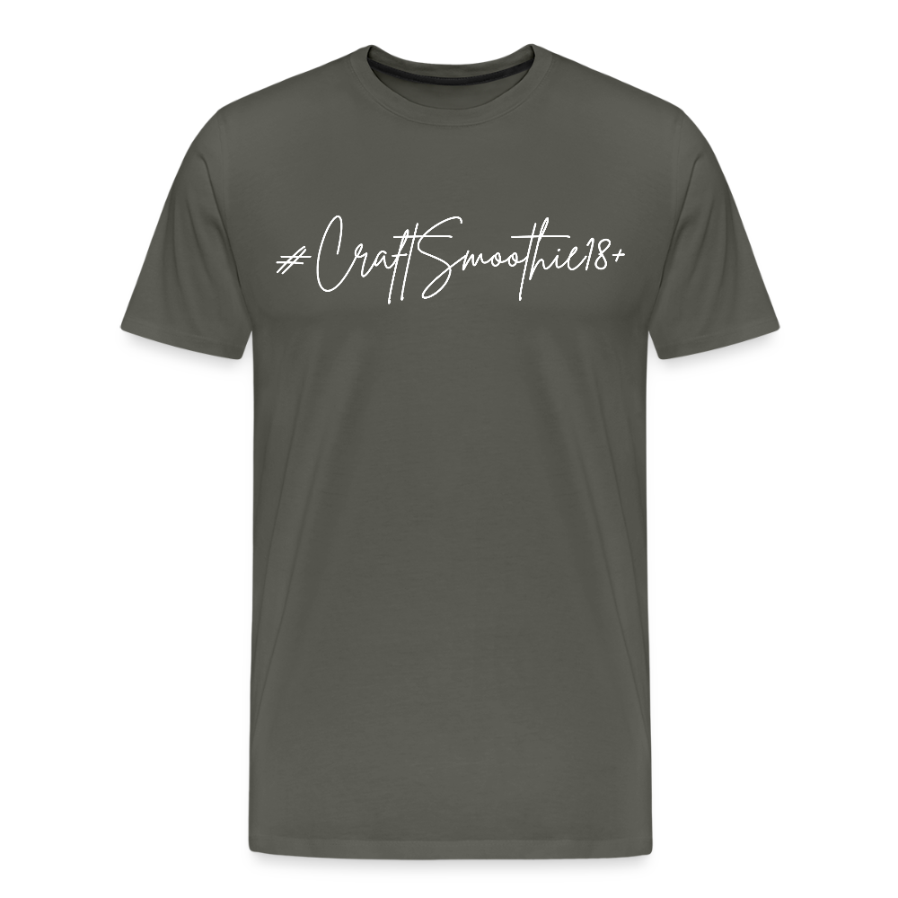 #CraftSmoothie18+ - Männer Premium T-Shirt - Asphalt