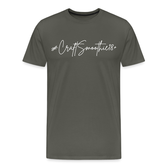 #CraftSmoothie18+ - Männer Premium T-Shirt - Asphalt