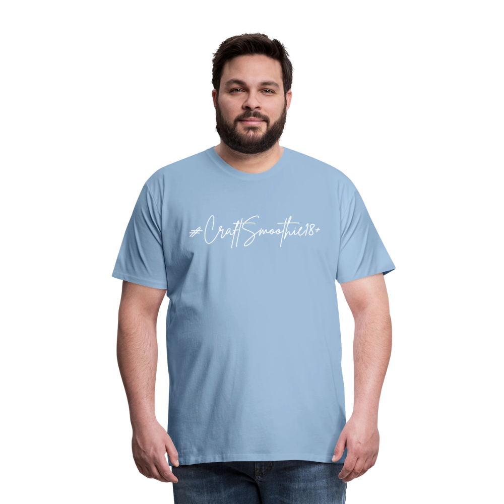 #CraftSmoothie18+ - Männer Premium T-Shirt - Sky