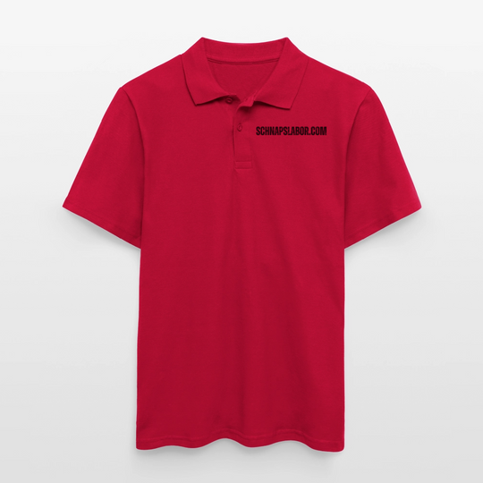 Schnapslabor - Männer Poloshirt - cherry red