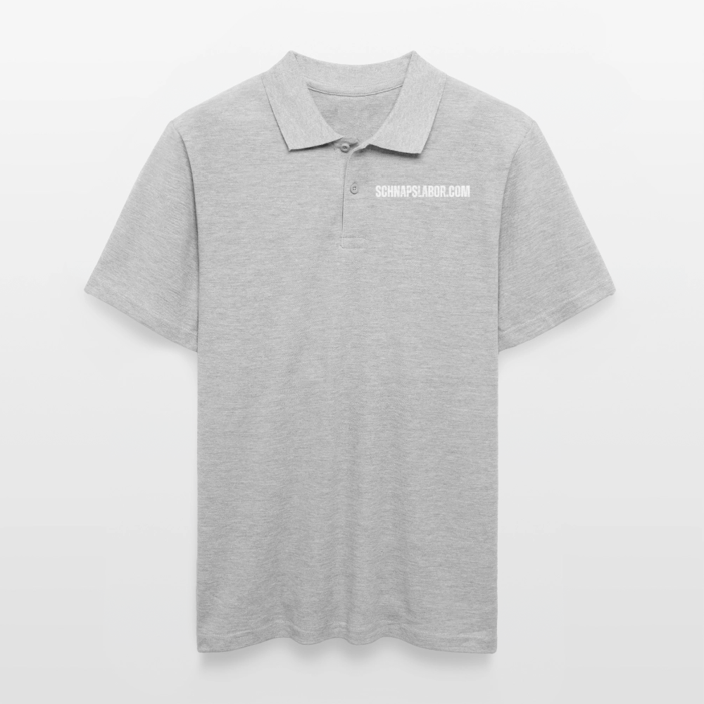 Schnapslabor - Männer Poloshirt - Grau meliert