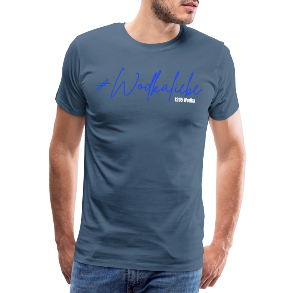 #Wodkaliebe 1205 - Männer Premium T-Shirt - Blaugrau