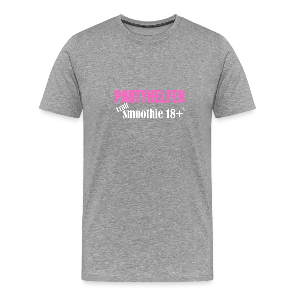 Partyhelfer - Männer Premium T-Shirt - Grau meliert