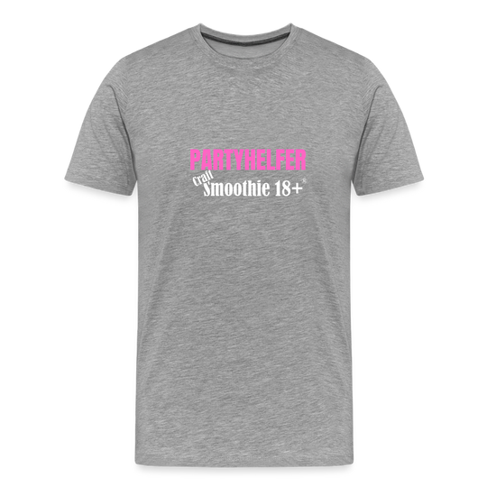 Partyhelfer - Männer Premium T-Shirt - Grau meliert