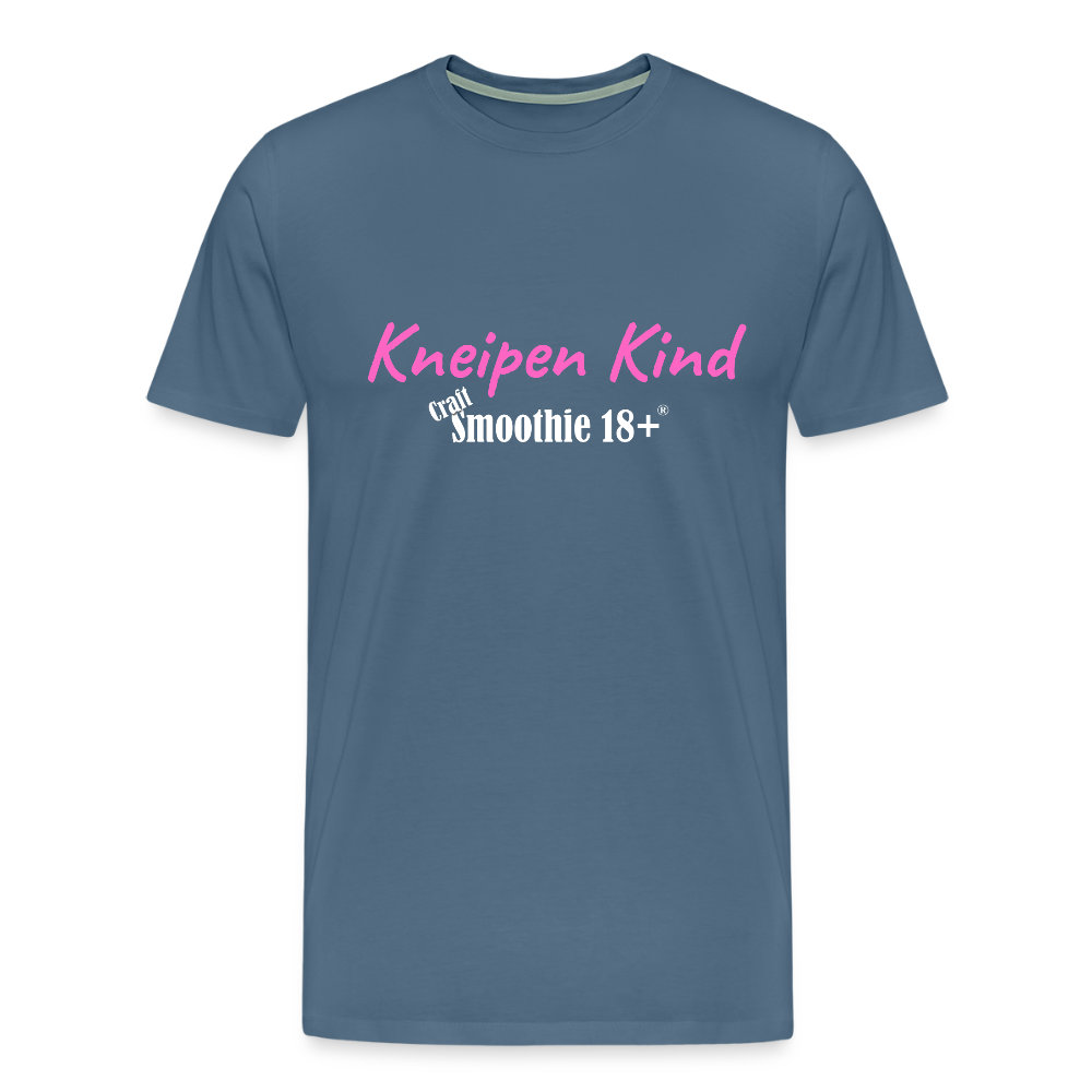 Kneipen Kind - Männer Premium T-Shirt - Blaugrau