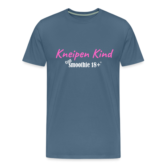 Kneipen Kind - Männer Premium T-Shirt - Blaugrau