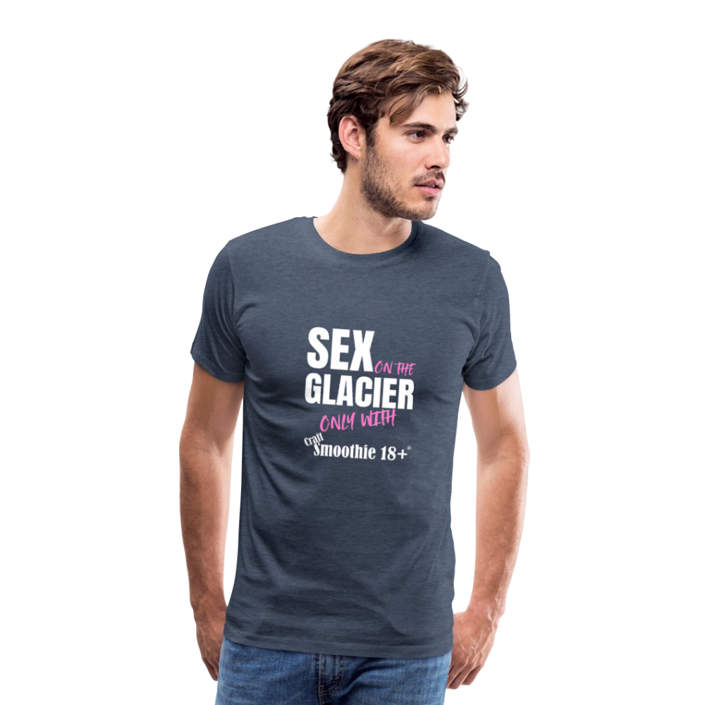 Sex on the Glacier - "Männer Premium T-Shirt" - Blau meliert