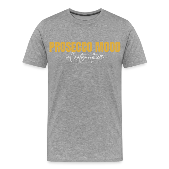 Prosecco Mood - Männer Premium T-Shirt - Grau meliert