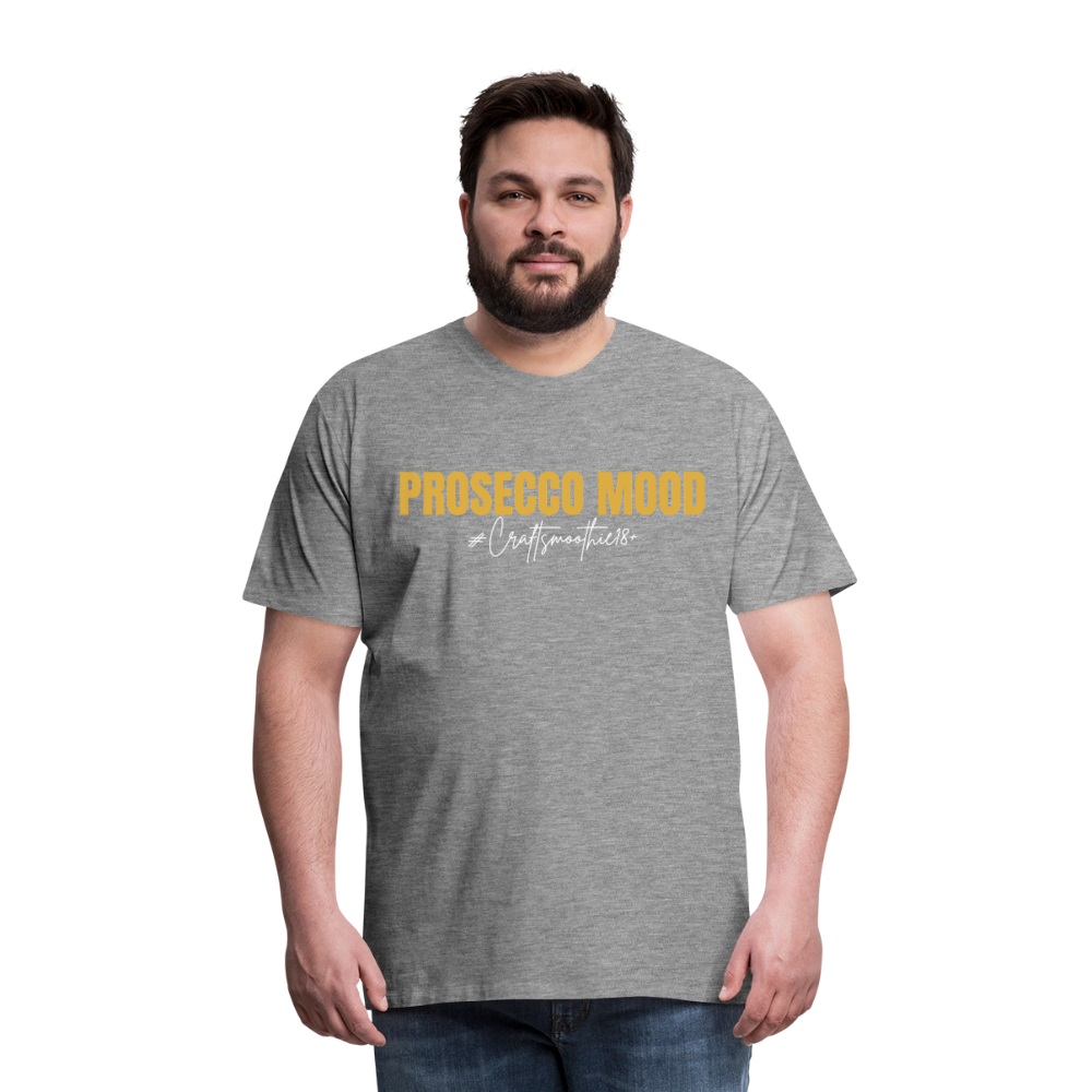 Prosecco Mood - Männer Premium T-Shirt - Grau meliert
