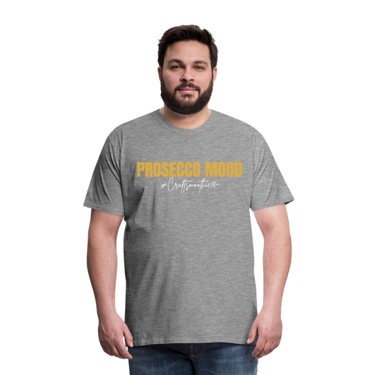 Prosecco Mood - Männer Premium T-Shirt - Grau meliert