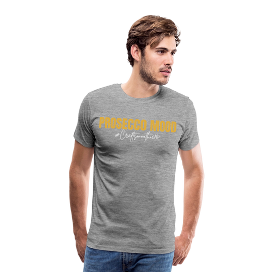 Prosecco Mood - Männer Premium T-Shirt - Grau meliert