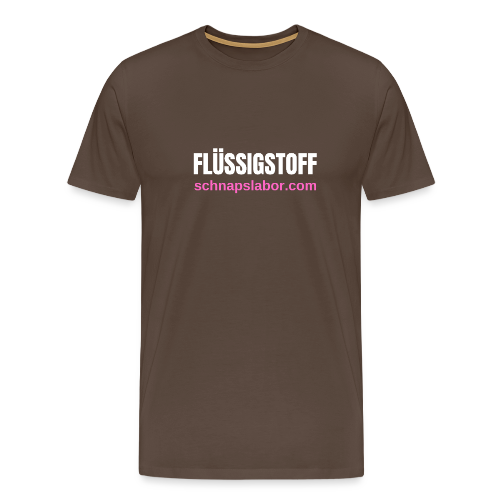 Flüssigstoff - Männer Premium T-Shirt - Edelbraun