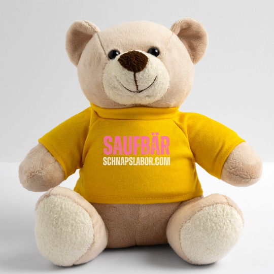 Saufbär - Teddy - Sonnengelb