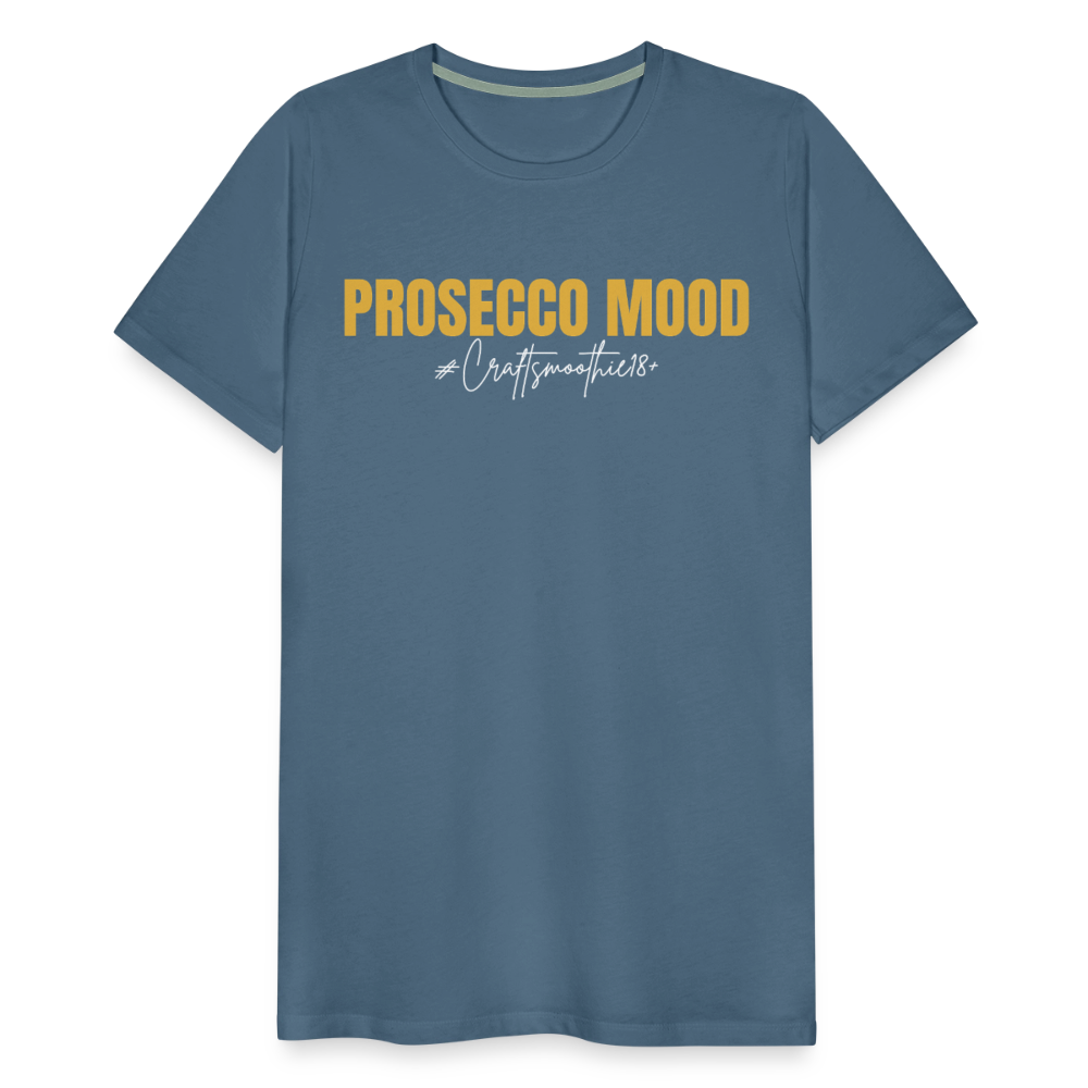 Prosecco Mood - Männer Premium T-Shirt - Blaugrau