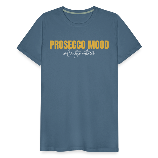 Prosecco Mood - Männer Premium T-Shirt - Blaugrau