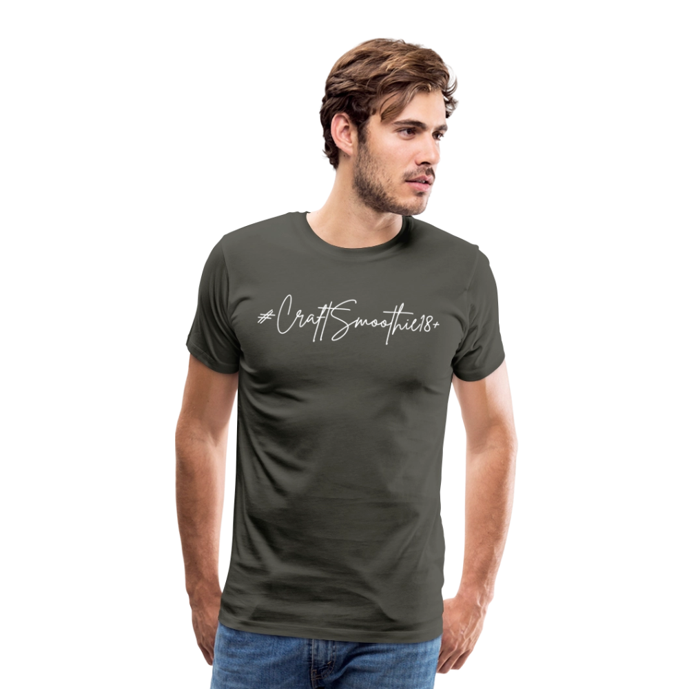 #CraftSmoothie18+ - Männer Premium T-Shirt - Asphalt