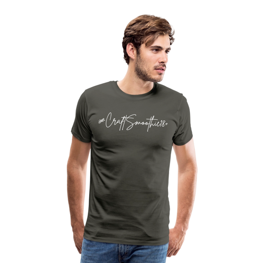 #CraftSmoothie18+ - Männer Premium T-Shirt - Asphalt