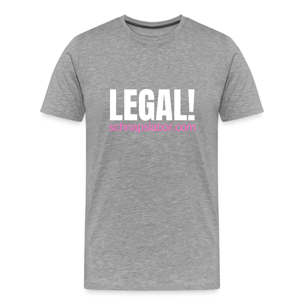 Legal - Männer Premium T-Shirt - Grau meliert