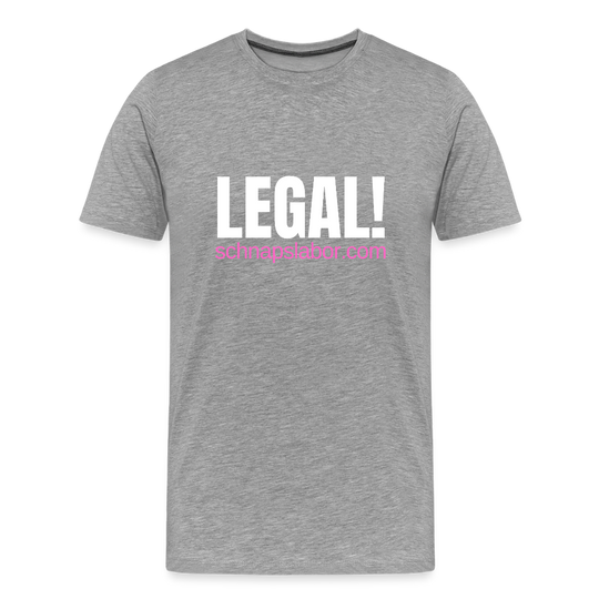 Legal - Männer Premium T-Shirt - Grau meliert