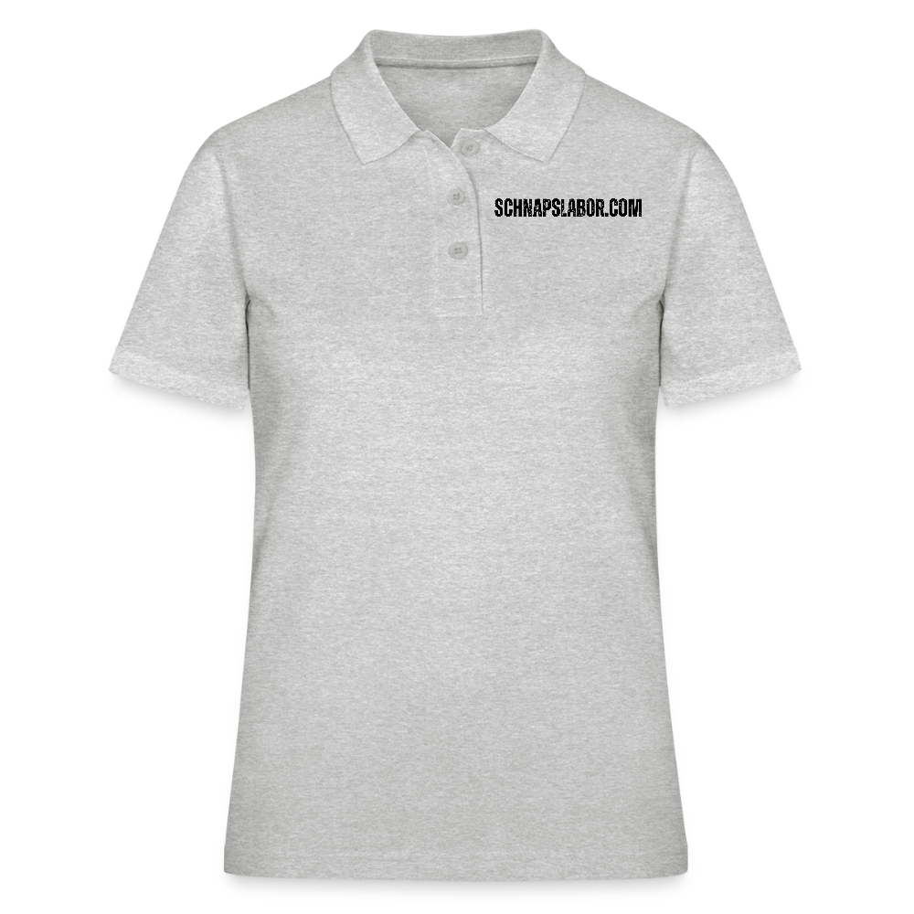Schnapslabor - Frauen Poloshirt - Grau meliert