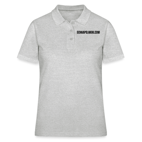 Schnapslabor - Frauen Poloshirt - Grau meliert