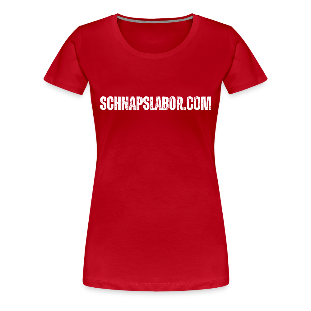Schnapslabor - "Frauen Premium T-Shirt" - Rot