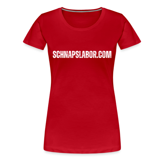 Schnapslabor - "Frauen Premium T-Shirt" - Rot