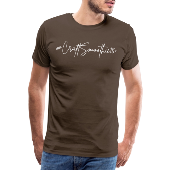 #CraftSmoothie18+ - Männer Premium T-Shirt - Edelbraun