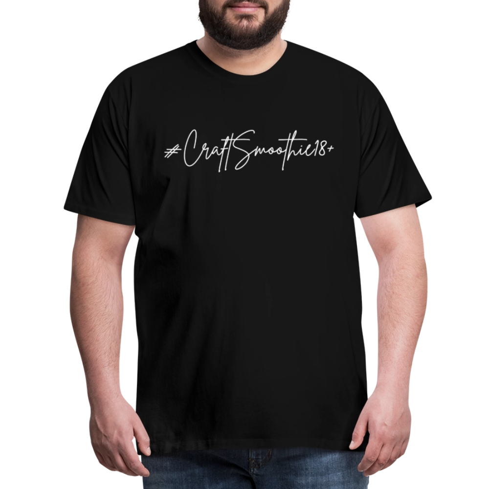 #CraftSmoothie18+ - Männer Premium T-Shirt - Schwarz