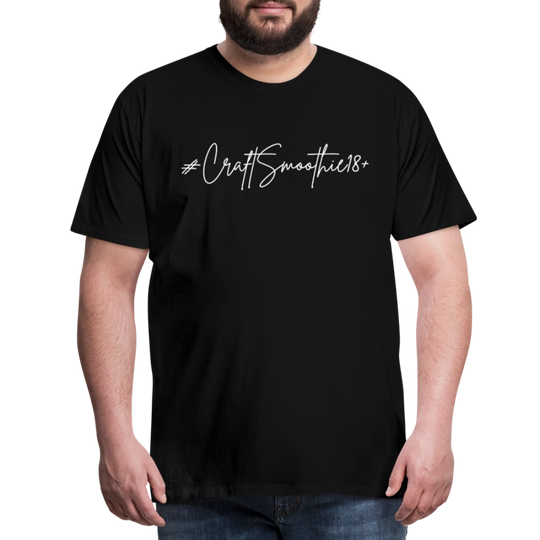 #CraftSmoothie18+ - Männer Premium T-Shirt - Schwarz