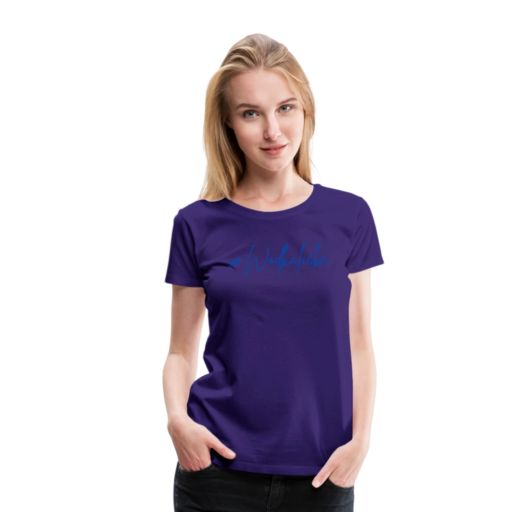#Wodkaliebe - Frauen Premium T-Shirt - Lila